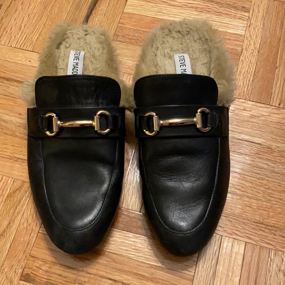 Steve Madden Fur Loafers